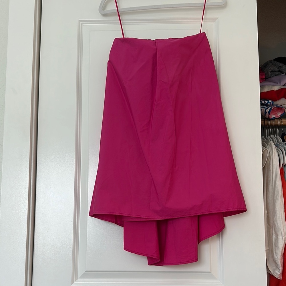 Anthropologie Pink asymmetrical dress